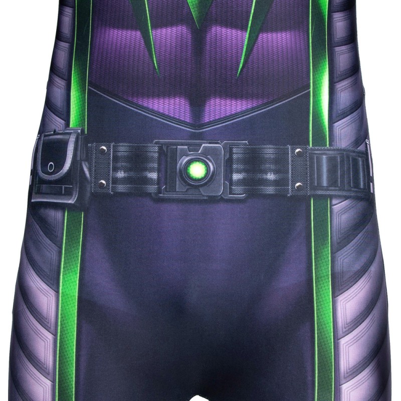 Kids Miles Morales Jumpsuit Spider-Man Purple Suit Halloween Cosplay Costumes