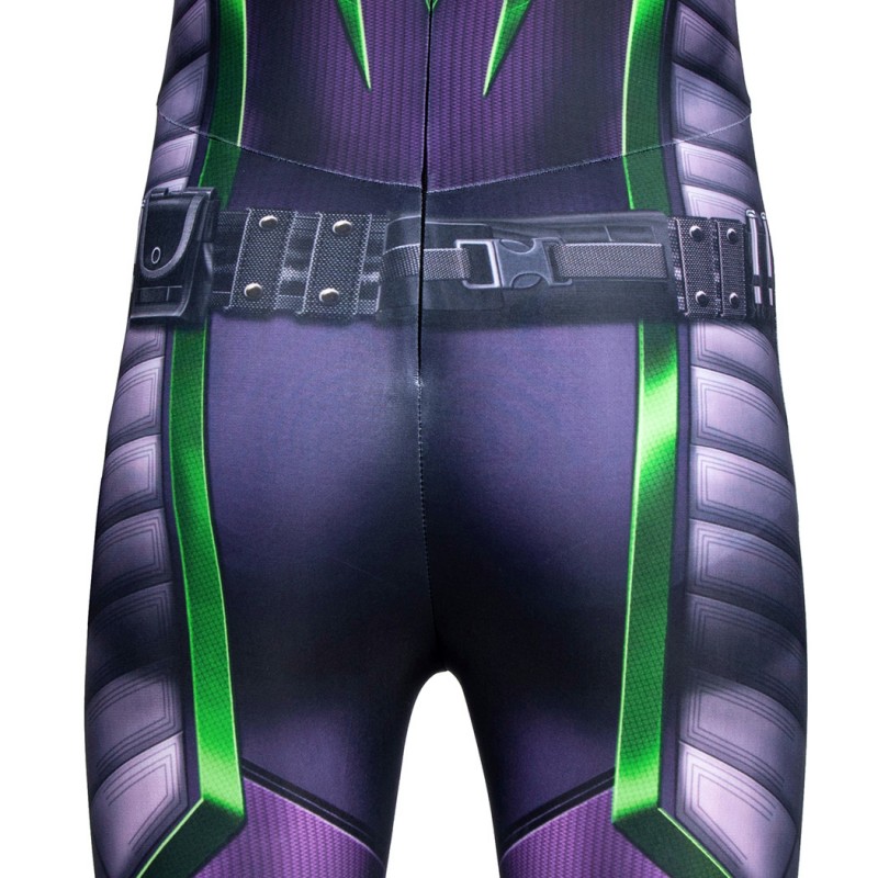 Kids Miles Morales Jumpsuit Spider-Man Purple Suit Halloween Cosplay Costumes