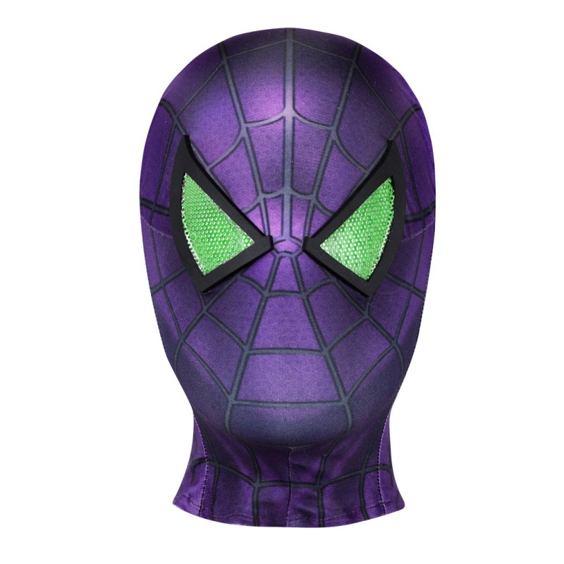 Kids Miles Morales Jumpsuit Spider-Man Purple Reign Suit Halloween Cosplay Costumes