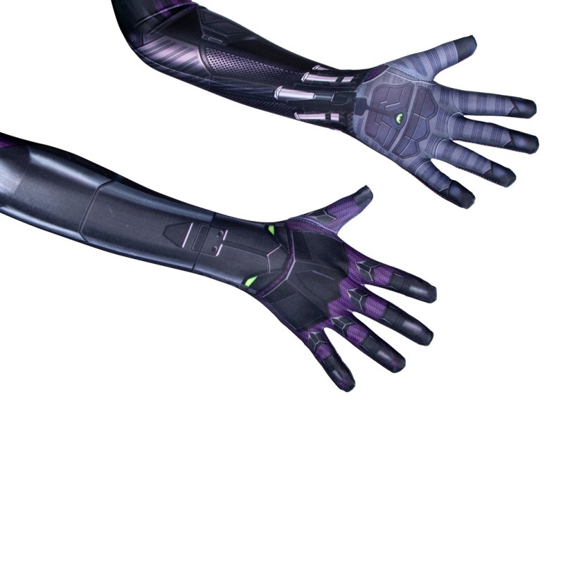 Kids Miles Morales Jumpsuit Spider-Man Purple Suit Halloween Cosplay Costumes
