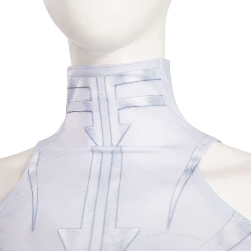 Hela White Jumpsuit Suppose That Season 2 Cosplay Costumes with Cape