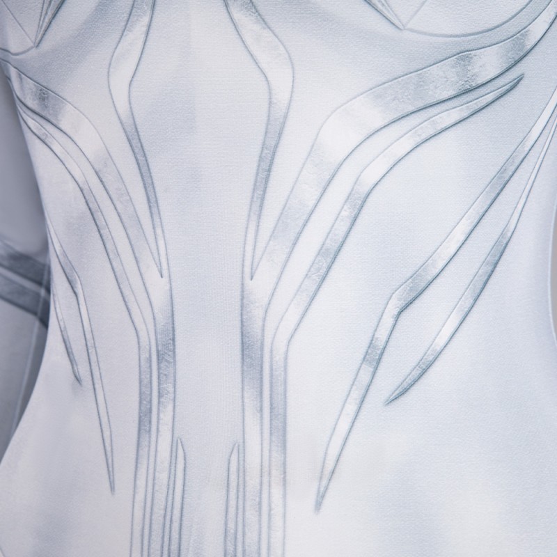 Hela White Jumpsuit Suppose That Season 2 Cosplay Costumes with Cape