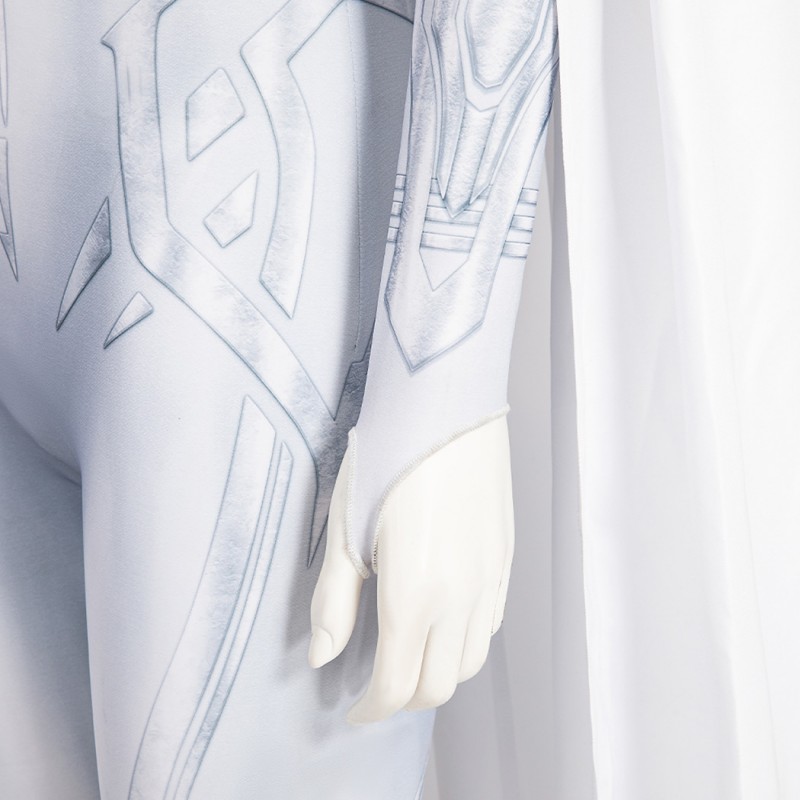 Hela White Jumpsuit Suppose That Season 2 Cosplay Costumes with Cape