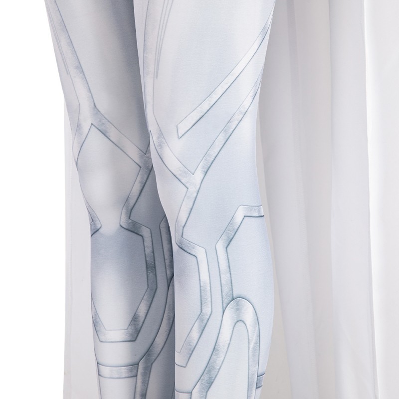 Hela White Jumpsuit Suppose That Season 2 Cosplay Costumes with Cape