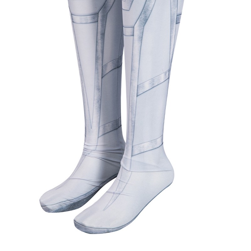 Hela White Jumpsuit Suppose That Season 2 Cosplay Costumes with Cape