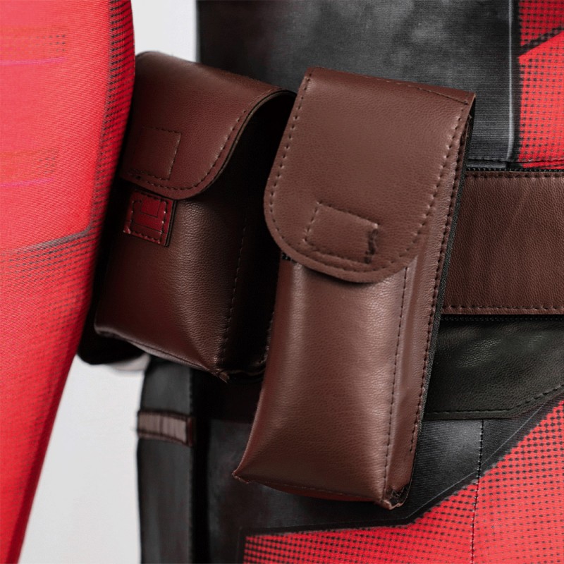 Deadpool 3 Jumpsuit Deadpool Wade Wilson Halloween Cosplay Costume Printed Version