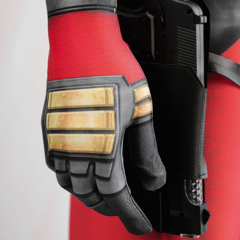 Deadpool 3 Jumpsuit Deadpool Wade Wilson Halloween Cosplay Costume Printed Version