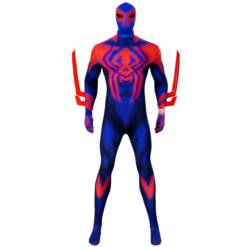 Spider-Man Across the Spider-Verse Suit Spiderman 2099 Jumpsuit Cosplay Costumes with Cape