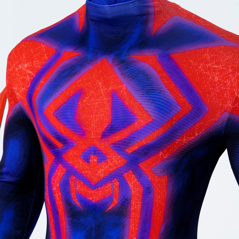 Spider-Man Across the Spider-Verse Suit Spiderman 2099 Jumpsuit Cosplay Costumes with Cape