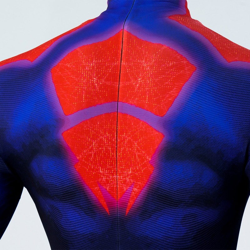 Spider-Man Across the Spider-Verse Suit Spiderman 2099 Jumpsuit Cosplay Costumes with Cape