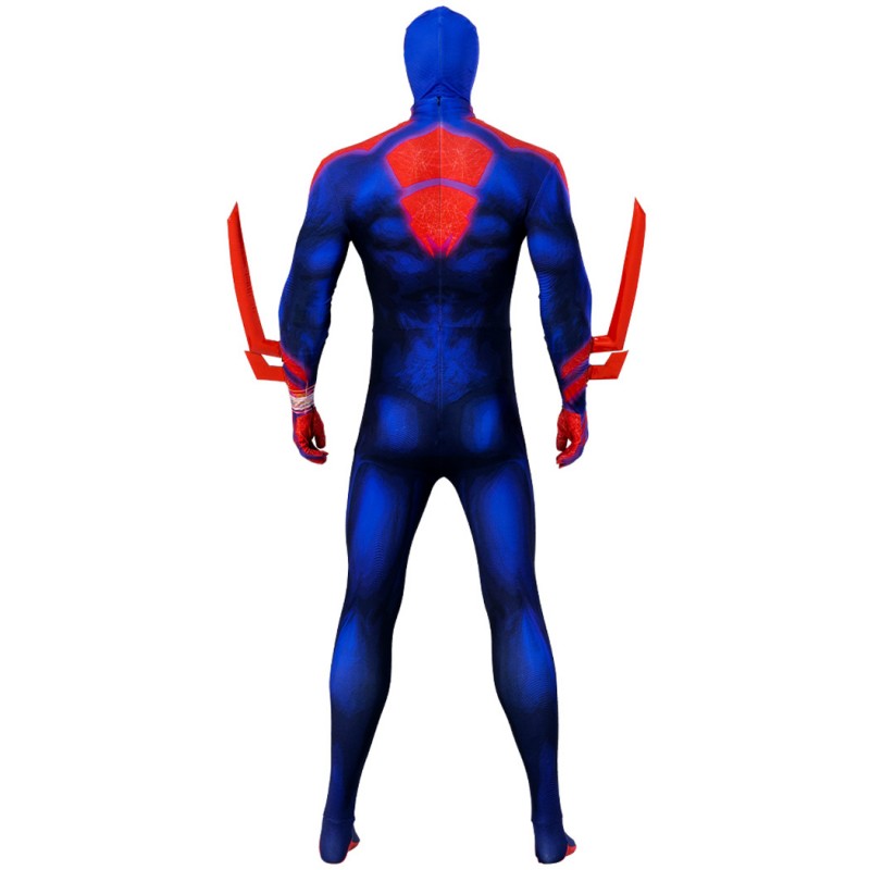Spider-Man Across the Spider-Verse Suit Spiderman 2099 Jumpsuit Cosplay Costumes with Cape