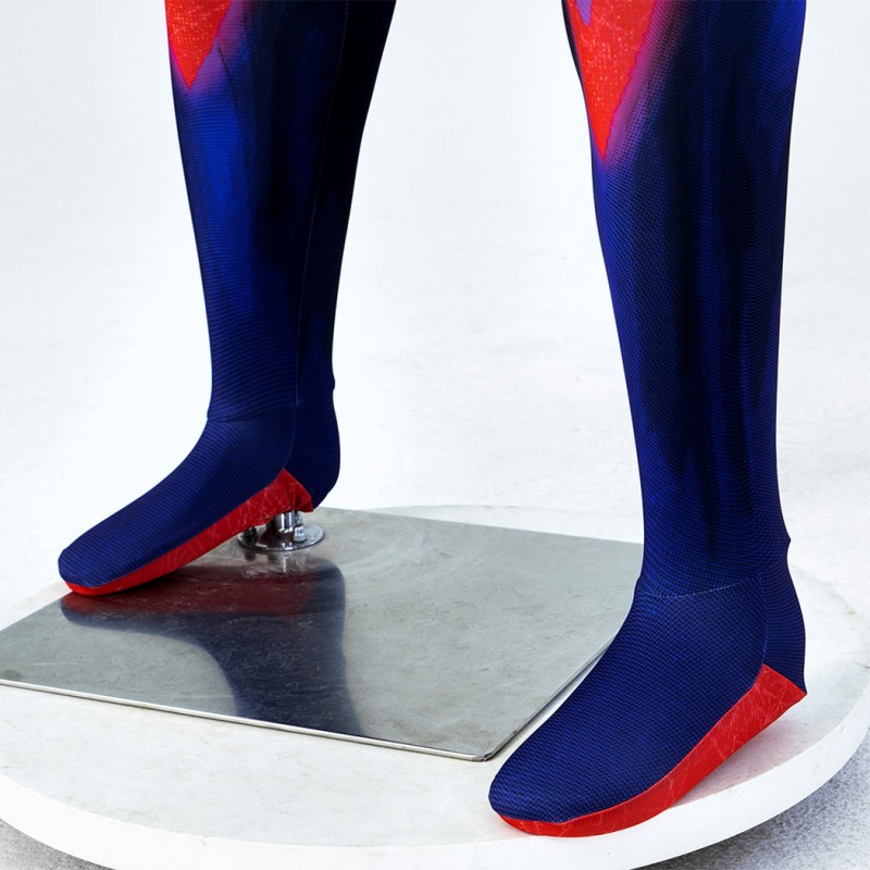 Spider-Man Across the Spider-Verse Suit Spiderman 2099 Jumpsuit Cosplay Costumes with Cape