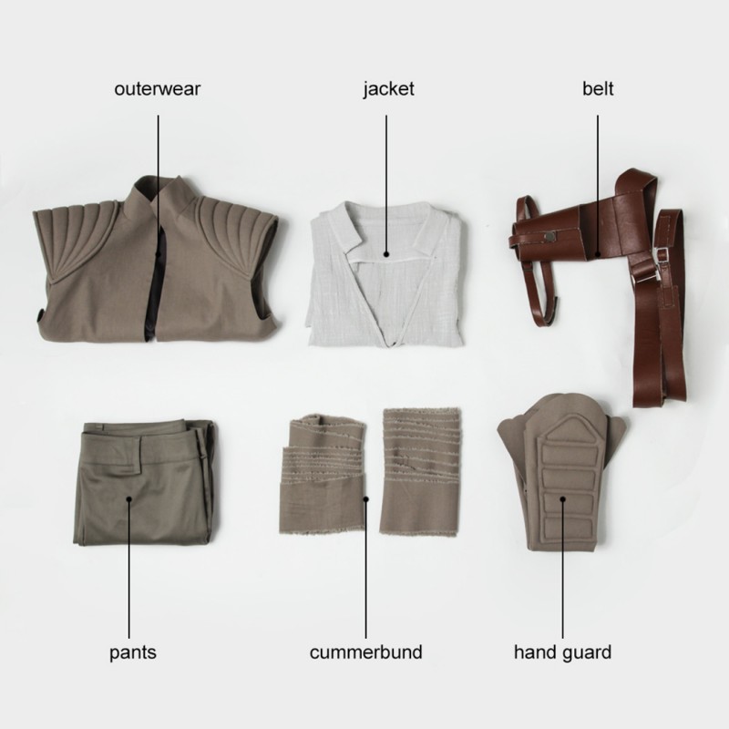 Rey Halloween Suit Star Wars the Last Jedi Cosplay Costumes Women Outfit