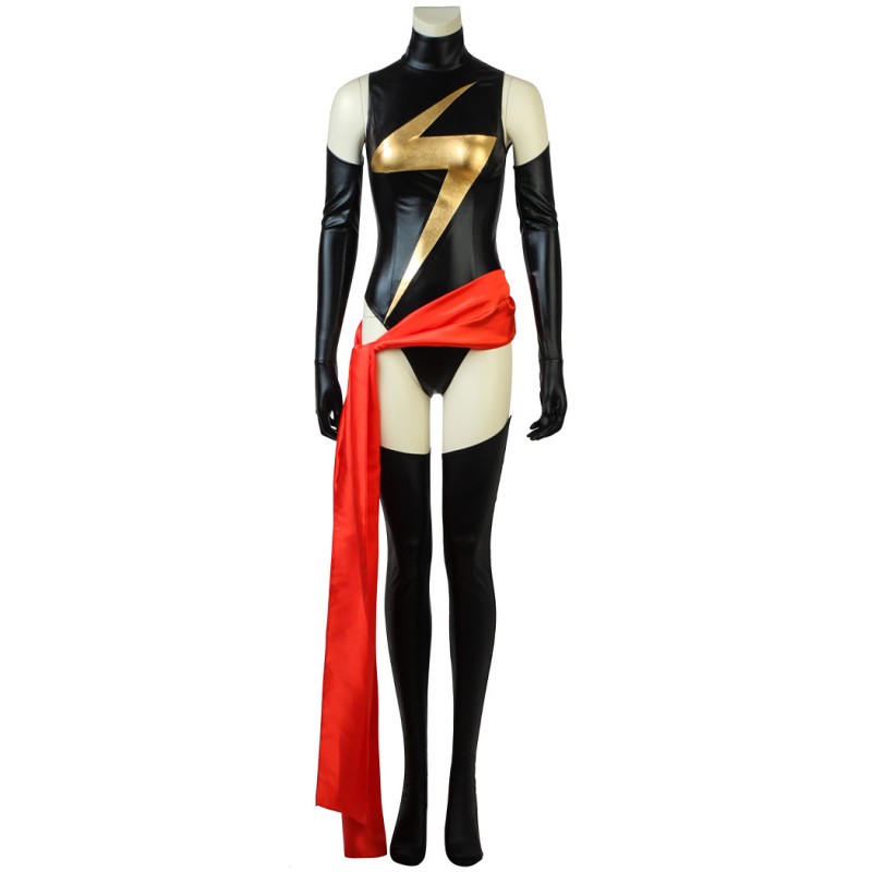 Carol Danvers Black Jumpsuit Captain Marvel Cosplay Costumes Women Halloween Outfit