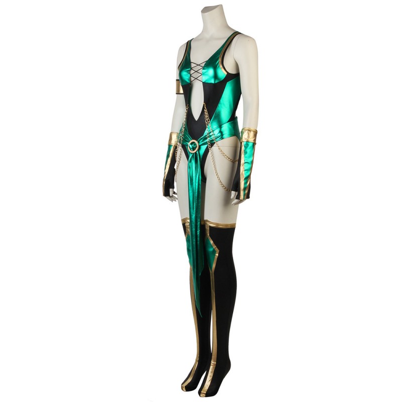 Mortal Kombat X Jade Halloween Costume Cosplay Suit