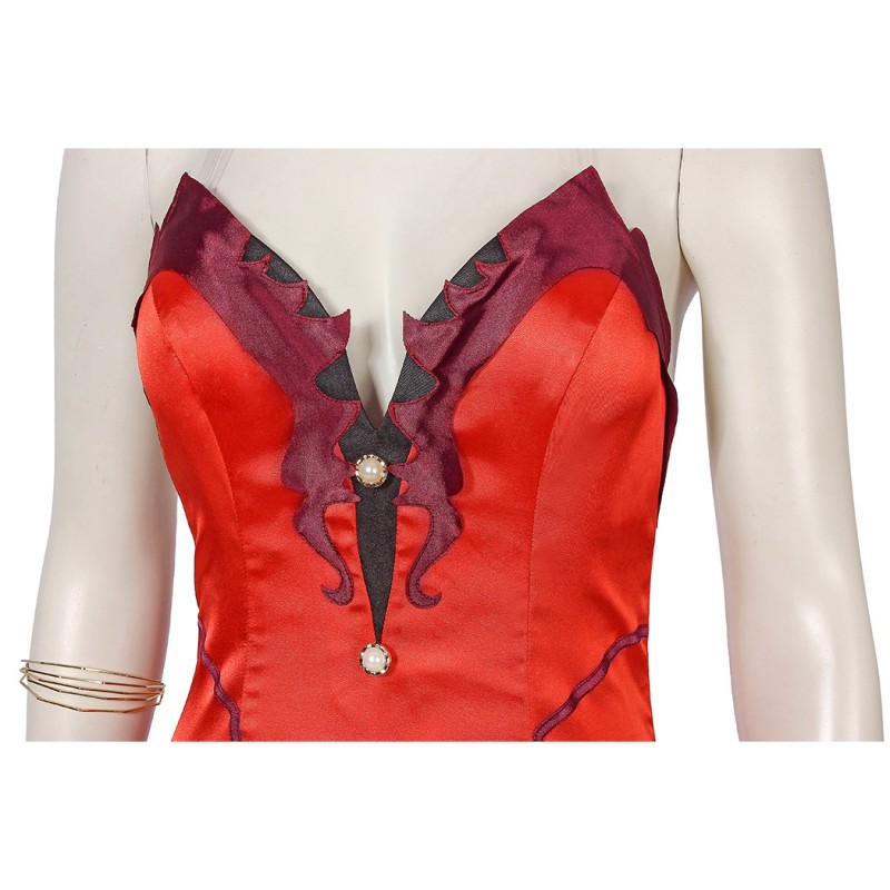 Aerith Gainsborough Red Costume Game Final Fantasy VII Remake Cosplay Suit Halloween Dress