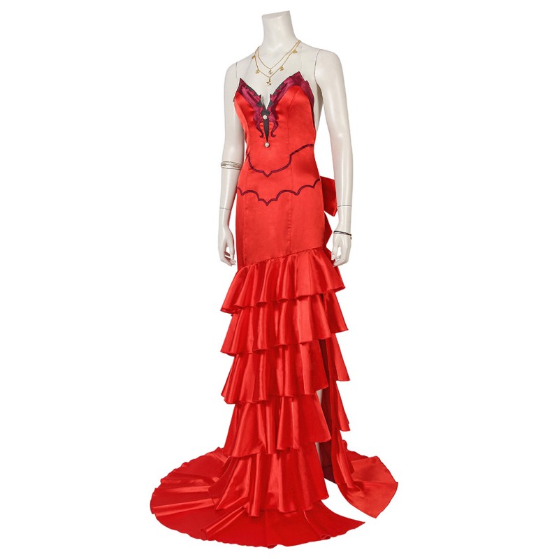 Aerith Gainsborough Red Costume Game Final Fantasy VII Remake Cosplay Suit Halloween Dress