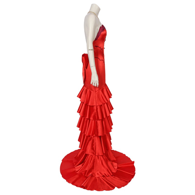 Aerith Gainsborough Red Costume Game Final Fantasy VII Remake Cosplay Suit Halloween Dress