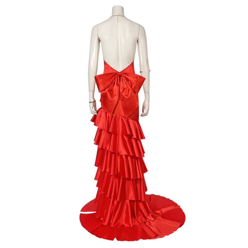 Aerith Gainsborough Red Costume Game Final Fantasy VII Remake Cosplay Suit Halloween Dress