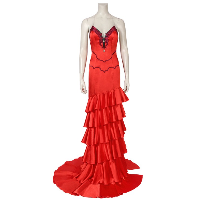 Aerith Gainsborough Red Costume Game Final Fantasy VII Remake Cosplay Suit Halloween Dress