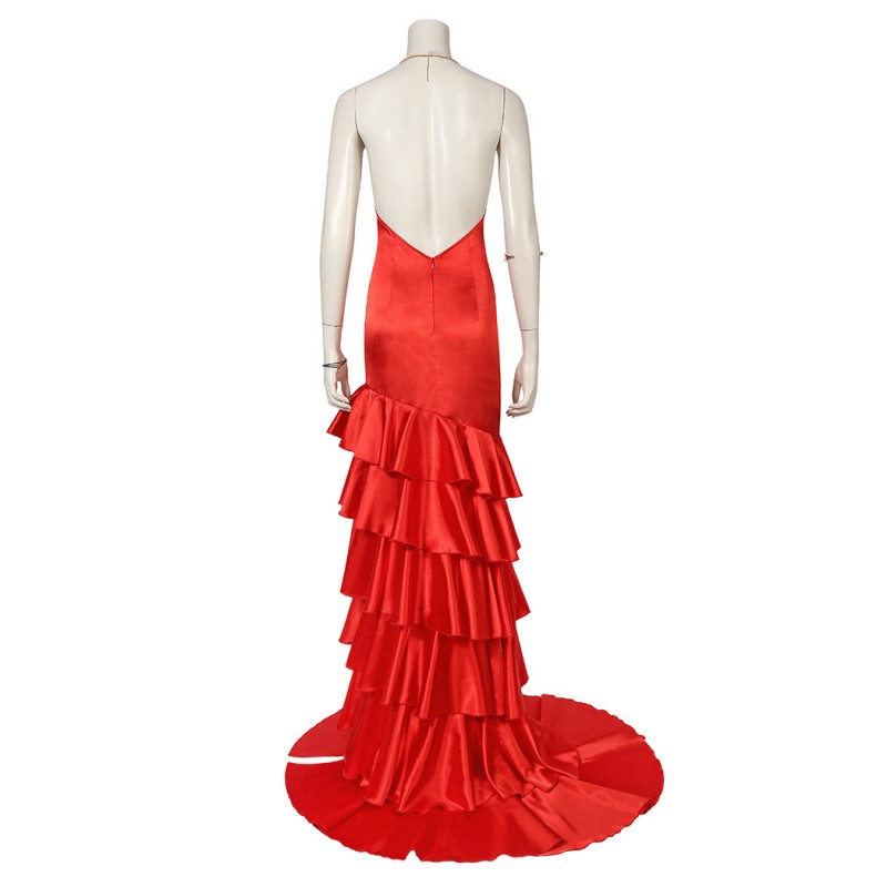 Aerith Gainsborough Red Costume Game Final Fantasy VII Remake Cosplay Suit Halloween Dress