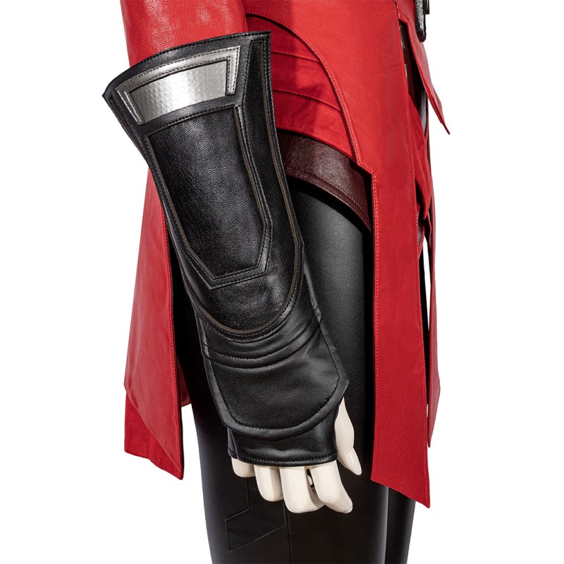 Wanda Maximoff Halloween Costume Captain America 3 Scarlet Witch Cosplay Suit Red Outfit