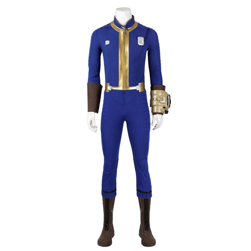 Vault 75 Jumpsuit Male Sheltersuit Cosplay Costumes Dweller Blue Outfits