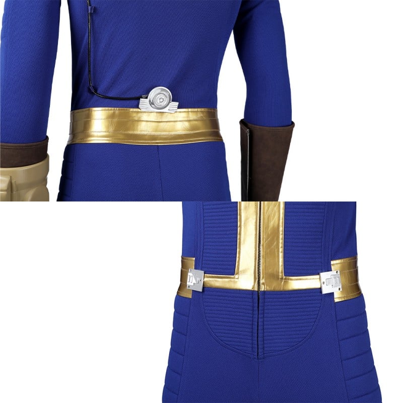 Vault 75 Jumpsuit Male Sheltersuit Cosplay Costumes Dweller Blue Outfits