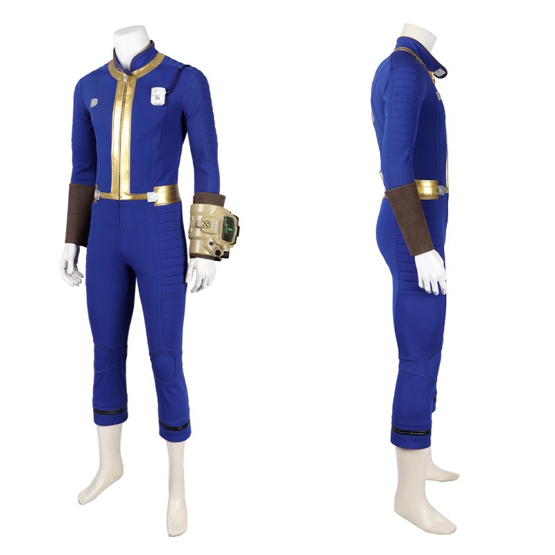 Vault 75 Jumpsuit Male Sheltersuit Cosplay Costumes Dweller Blue Outfits