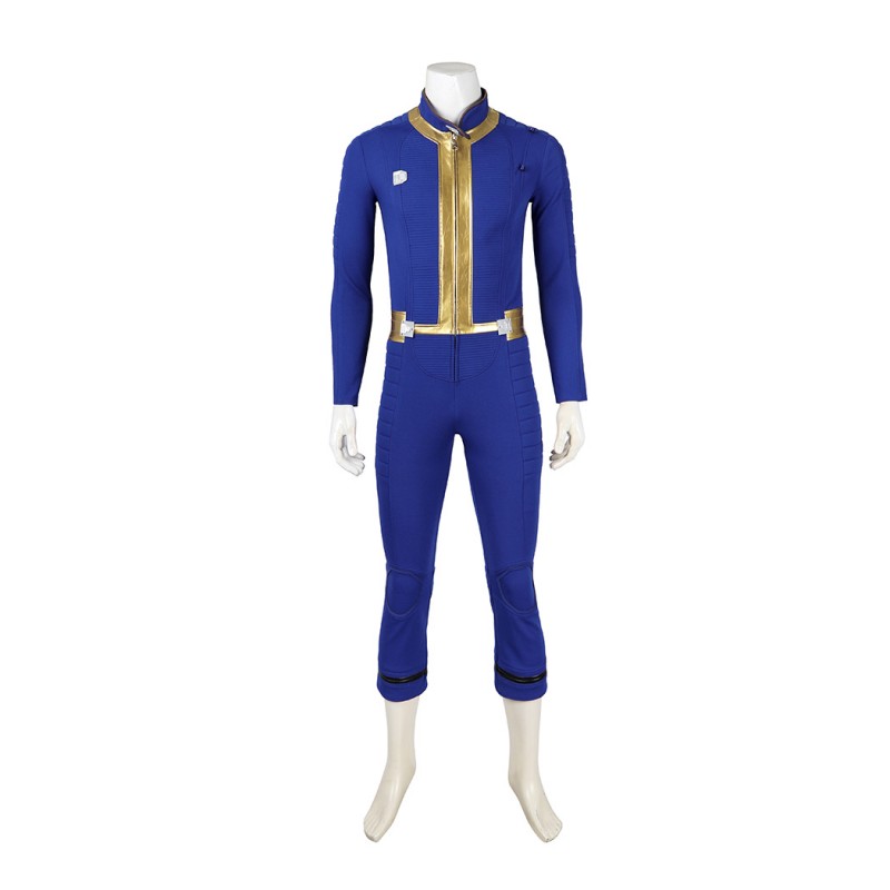Vault 75 Jumpsuit Male Sheltersuit Cosplay Costumes Dweller Blue Outfits