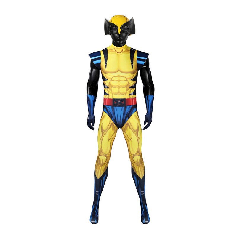 X-Men 97 Wolverine Jumpsuit James Howlett Cosplay Costumes Men Halloween Suit