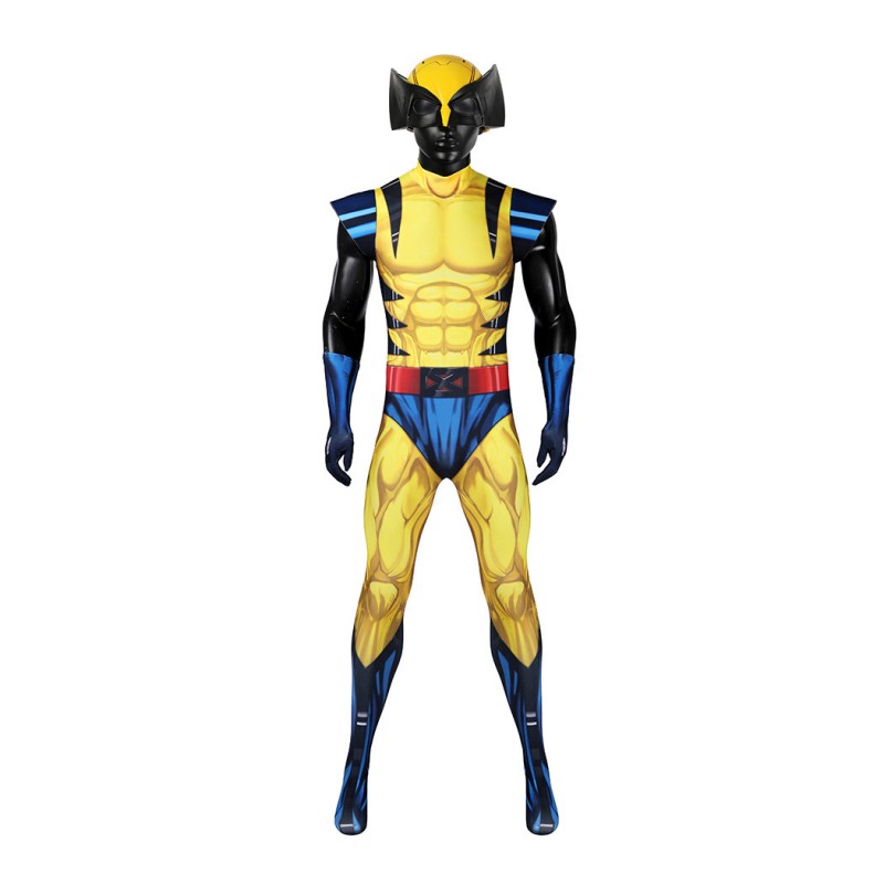 Ready To Ship X-Men 97 Wolverine Jumpsuit James Howlett Cosplay Costumes Men Halloween Suit