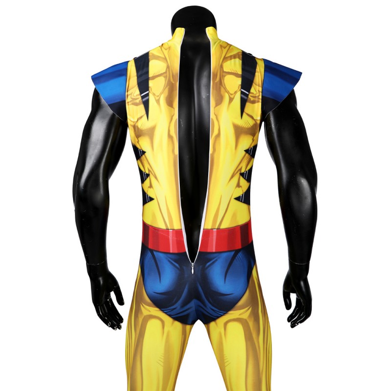 X-Men 97 Wolverine Jumpsuit James Howlett Cosplay Costumes Men Halloween Suit