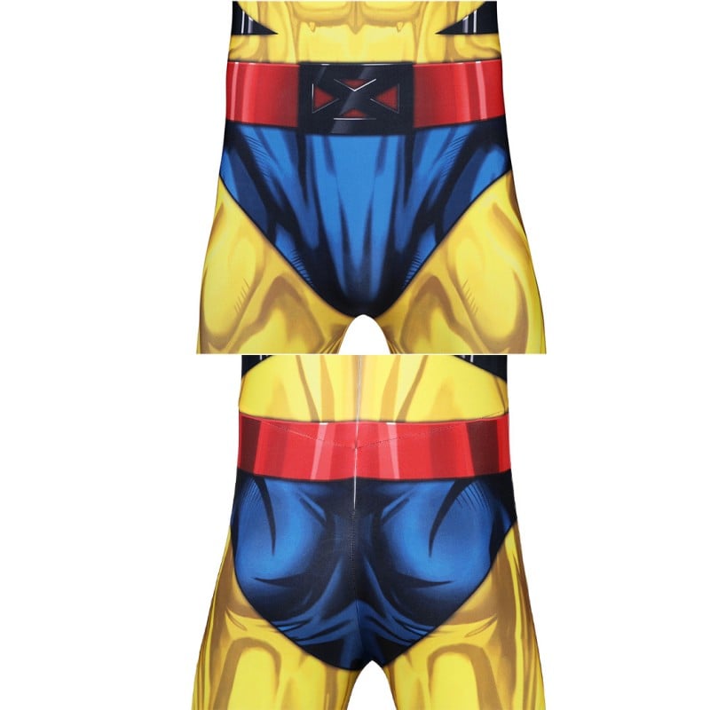 Ready To Ship X-Men 97 Wolverine Jumpsuit James Howlett Cosplay Costumes Men Halloween Suit