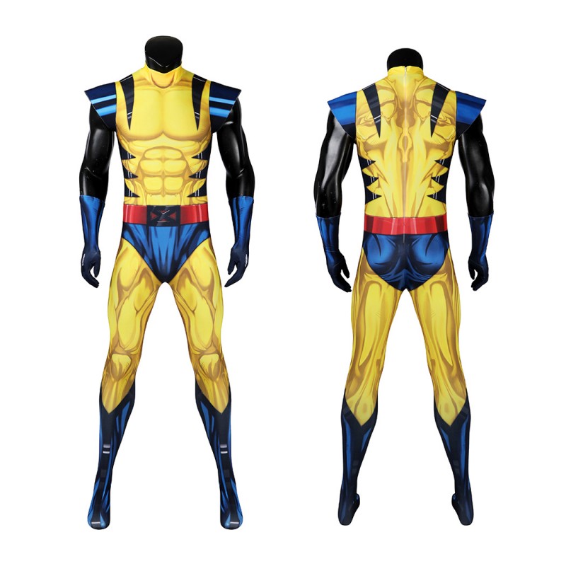 X-Men 97 Wolverine Jumpsuit James Howlett Cosplay Costumes Men Halloween Suit