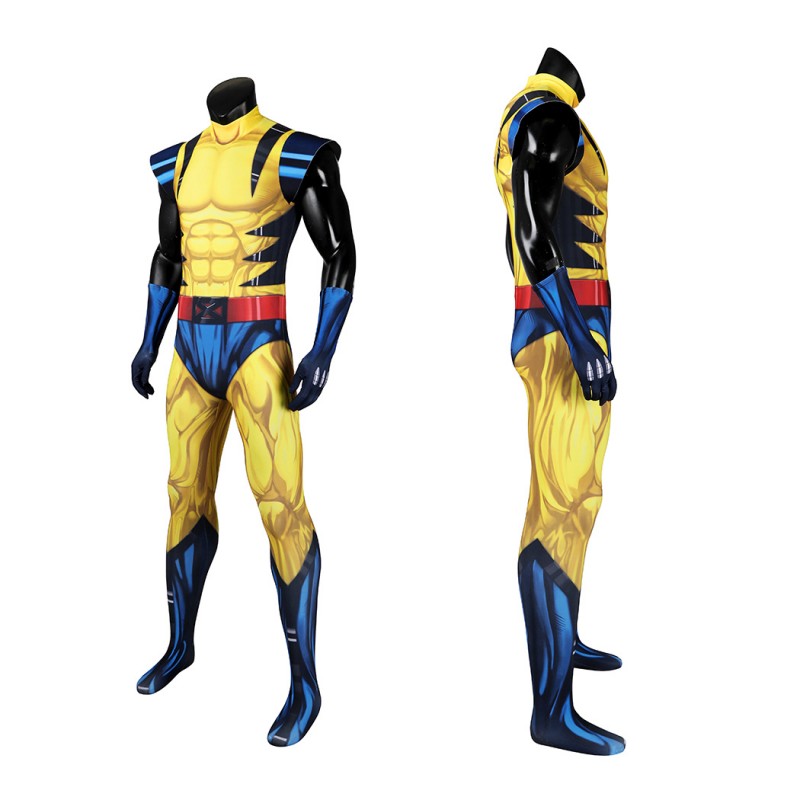 X-Men 97 Wolverine Jumpsuit James Howlett Cosplay Costumes Men Halloween Suit