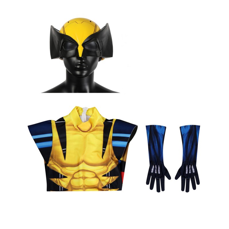 X-Men 97 Wolverine Jumpsuit James Howlett Cosplay Costumes Men Halloween Suit