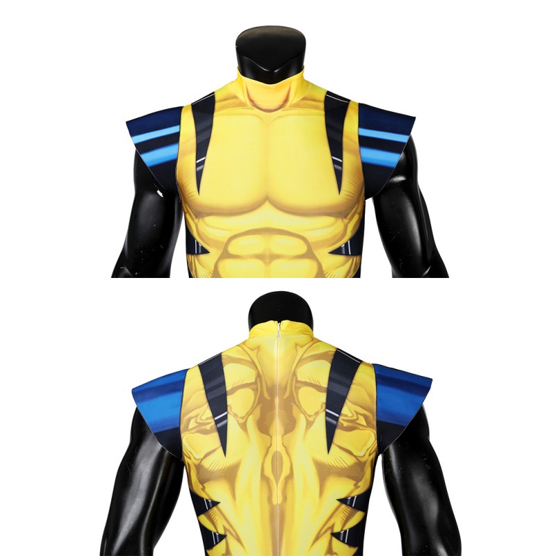 X-Men 97 Wolverine Jumpsuit James Howlett Cosplay Costumes Men Halloween Suit