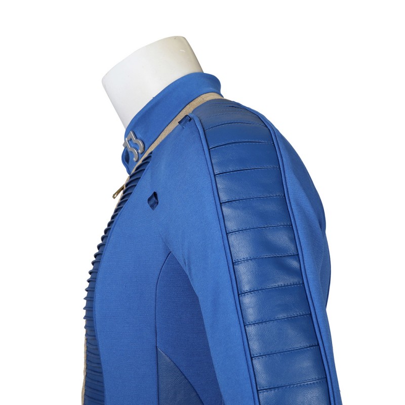 Clearance Sale - Ready To Ship - Male Vault 33 Cosplay Costume Blue Halloween Suit Uniform
