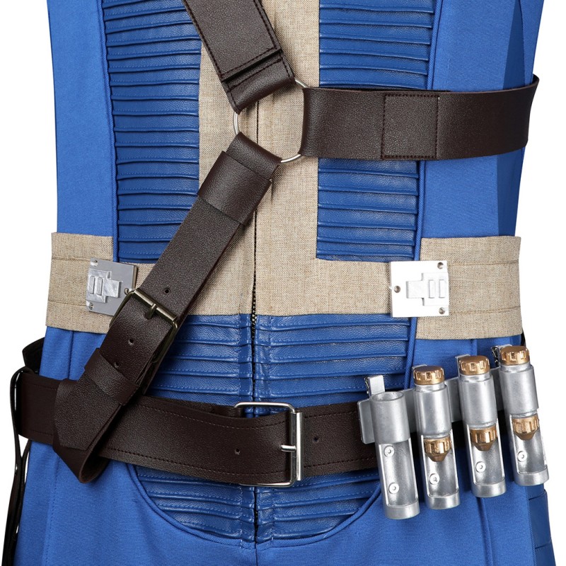 Clearance Sale - Ready To Ship - Male Vault 33 Cosplay Costume Blue Halloween Suit Uniform