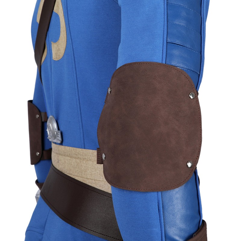 Clearance Sale - Ready To Ship - Male Vault 33 Cosplay Costume Blue Halloween Suit Uniform