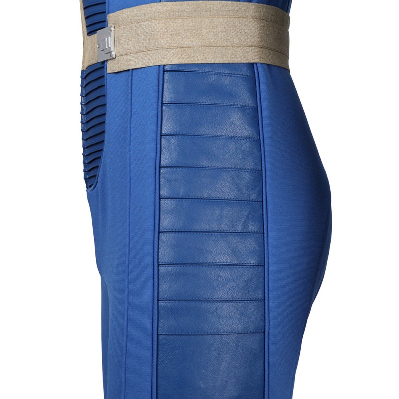 Clearance Sale - Ready To Ship - Male Vault 33 Cosplay Costume Blue Halloween Suit Uniform
