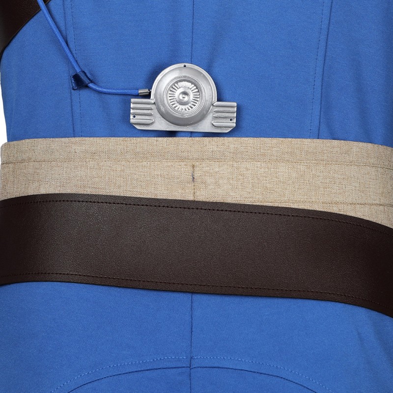 Clearance Sale - Ready To Ship - Male Vault 33 Cosplay Costume Blue Halloween Suit Uniform