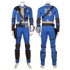 Clearance Sale - Ready To Ship - Male Vault 33 Cosplay Costume Blue Halloween Suit Uniform
