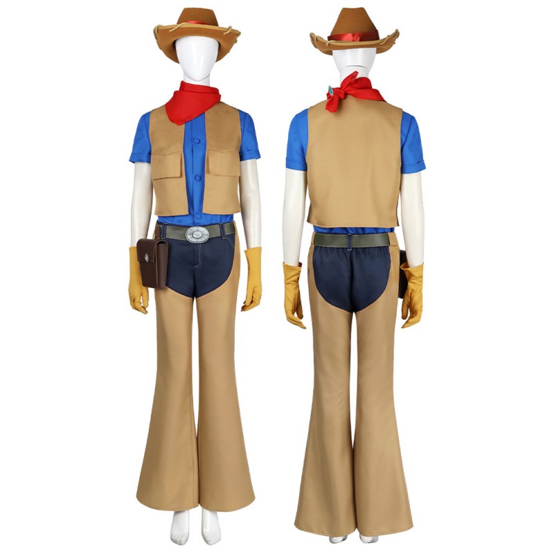 Cowgirl Peach Halloween Costume Game Princess Peach Showtime Cosplay Suit Adult Kids Outfits