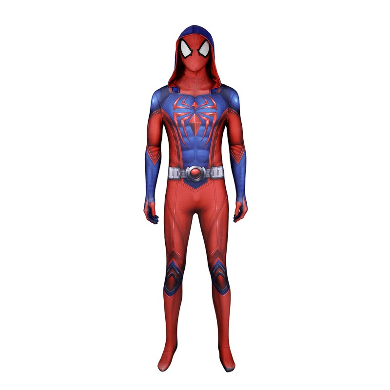 Scarlet Spider III Suit Spider-Man 2 Cosplay Costumes Halloween Men Jumpsuit