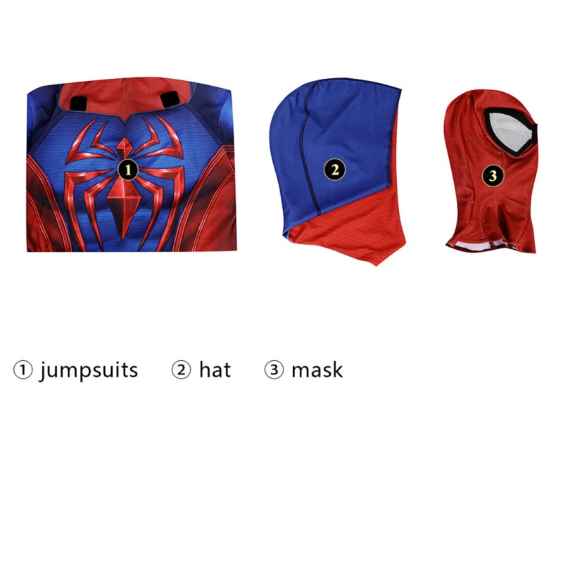 Scarlet Spider III Suit Spider-Man 2 Cosplay Costumes Halloween Men Jumpsuit
