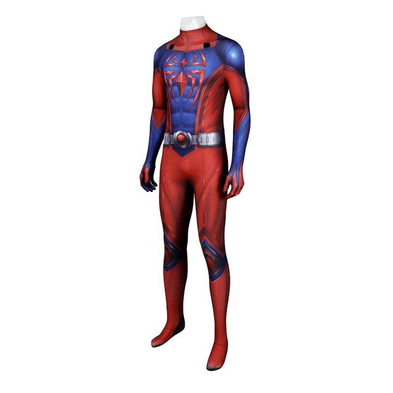 Scarlet Spider III Suit Spider-Man 2 Cosplay Costumes Halloween Men Jumpsuit