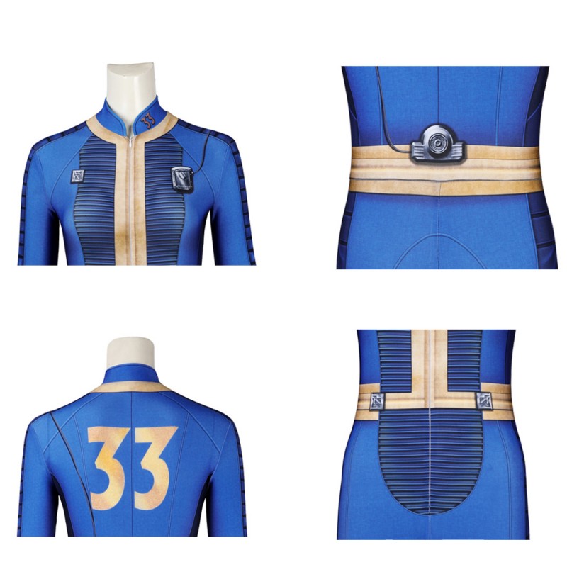 Fallout Suit 2024 TV Fallout Season 1 Blue Cosplay Costumes Adult Jumpsuit