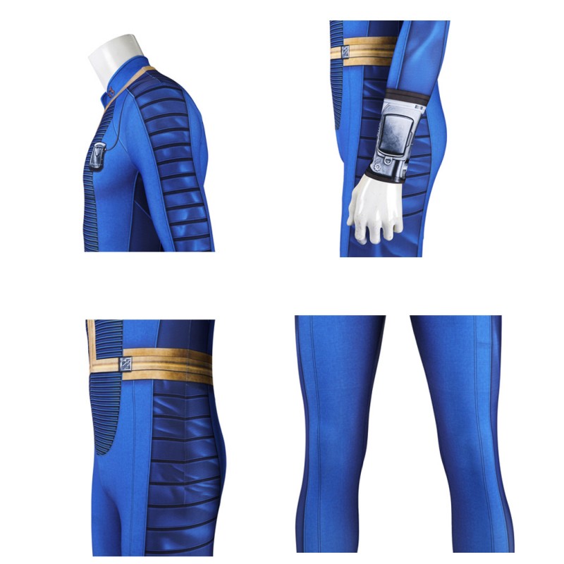 Fallout Suit 2024 TV Fallout Season 1 Blue Cosplay Costumes Adult Jumpsuit
